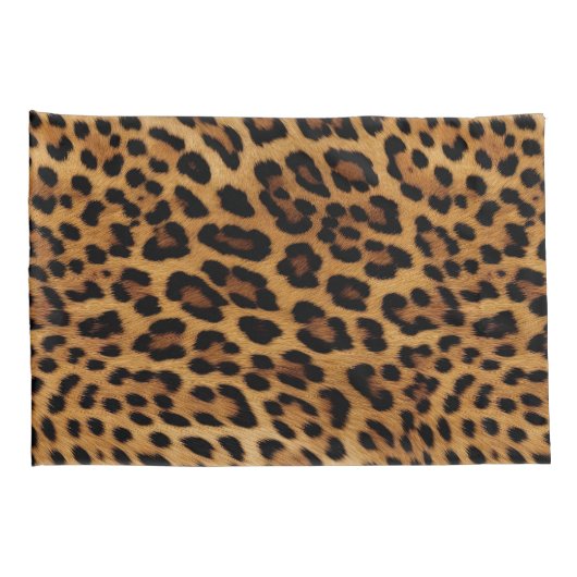 Housse D'oreillers Empreinte de léopard Brown chic (Dos-Droit)