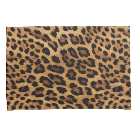 Housse D'oreillers Empreinte de léopard Brown chic (devant-Droit)