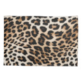 Housse D'oreillers Empreinte de léopard Brown Cream (Dos-gauche)
