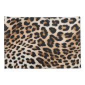 Housse D'oreillers Empreinte de léopard Brown Cream (Dos-Droit)