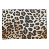 Housse D'oreillers Empreinte de léopard Brown Cream (devant-Droit)