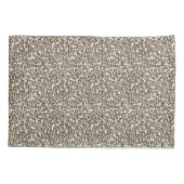 Housse D'oreillers Empreinte de léopard Monogram INITIALS Chic tendan (Dos)