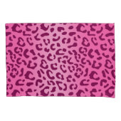 Housse D'oreillers Empreinte de léopard rose élégant (devant-gauche)