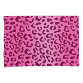 Housse D'oreillers Empreinte de léopard rose élégant (devant-Droit)