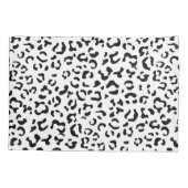 Housse D'oreillers Empreinte de léopard, Zones Léopard, Noir Et Blanc (Dos)