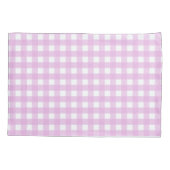 Housse D'oreillers En vichy rose pâle (Dos)