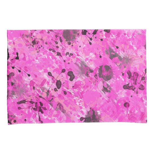 Housse D'oreillers Encre rose (devant-Droit)