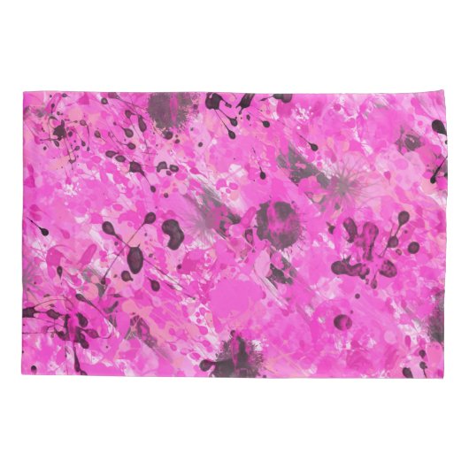 Housse D'oreillers Encre rose (Dos)