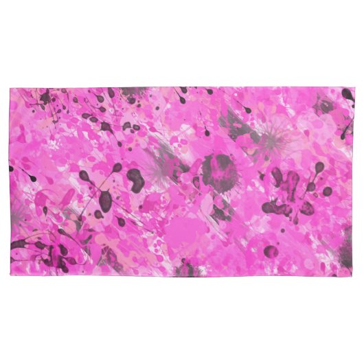 Housse D'oreillers Encre rose (devant)