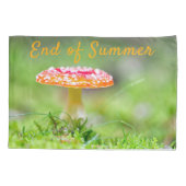 Housse D'oreillers End of summer fall red toadstool mushroom photo (Dos)