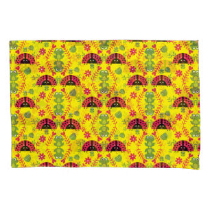 Housse D'oreillers Enfants coccinelle fantaisiste mignonne