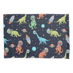 Housse D'oreillers Enfants Dinosaur Astronaut Motif