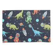 Housse D'oreillers Enfants Dinosaur Astronaut Motif (devant-Droit)