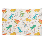 Housse D'oreillers Enfants Dinosaur Motif voyageur (Dos-gauche)