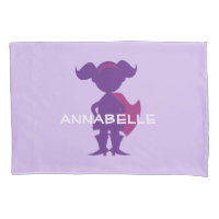 Enfants Superhero fille Silhouette personnalisée v