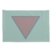 Housse D'oreillers Ensemble de coiffeuse Green Mauve Pastel (Dos-Droit)