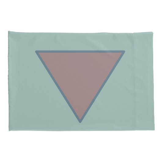 Housse D'oreillers Ensemble de coiffeuse Green Mauve Pastel (Dos-Droit)