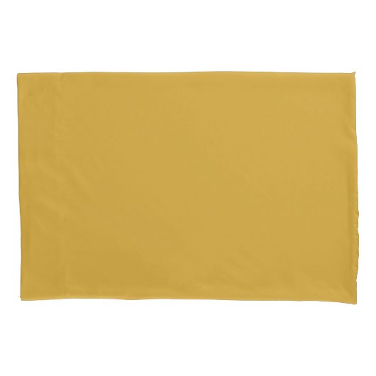 Housse D'oreillers Epicé moutarde Jaune couleur solide Impression, Vi (devant)