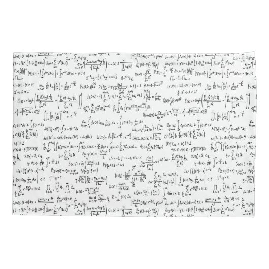 Housse D'oreillers Équations //de maths écrites par main (Dos)