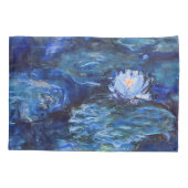 Housse D'oreillers Etang Lily en Blue Monet Art (Dos)