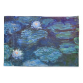 Housse D'oreillers Etang Lily en Blue Monet Art (Dos)