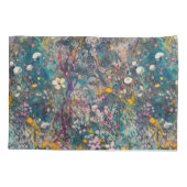 Housse D'oreillers Ethereal Fleur sauvage Dreams Design d'art Abstrai (Dos-gauche)