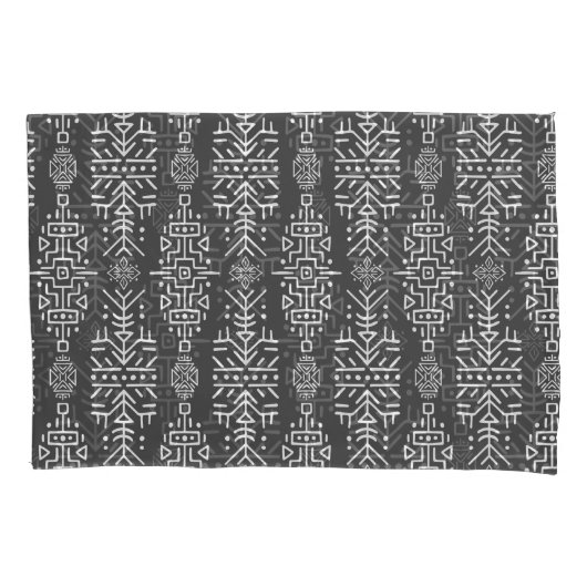 Housse D'oreillers Ethnic Boho Chic : Une conception tribale transpar (devant)