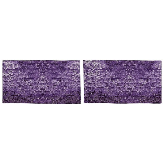 Housse D'oreillers Étoile violette Shine Shine art IA (Dos-Set)