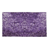 Housse D'oreillers Étoile violette Shine Shine art IA (Dos-gauche)