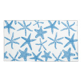 Housse D'oreillers étoiles de mer en bleu (Dos-gauche)