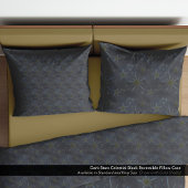 Housse D'oreillers Étoiles noires célestes réversible