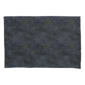 Housse D'oreillers Étoiles noires célestes réversible (devant)