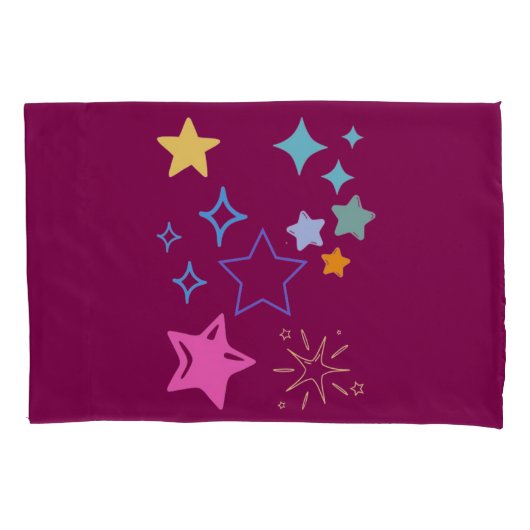 Housse D'oreillers Etoiles Pillowcase (devant-gauche)