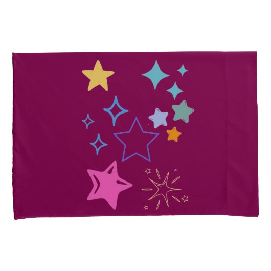 Housse D'oreillers Etoiles Pillowcase (devant-Droit)