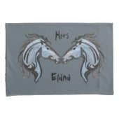 Housse D'oreillers Étonnant Cheval Design paire de Coques Coussin (devant-Droit)