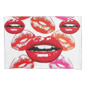 Housse D'oreillers Étui de coussin Rouge à lèvres (devant)
