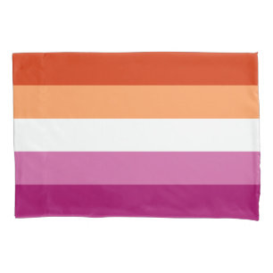 Housse D'oreillers Étui de coussin standard drapeau lesbien