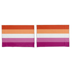 Housse D'oreillers Étui de coussin standard drapeau lesbien