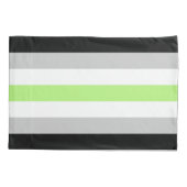 Housse D'oreillers Étui d'oreiller standard Drapeau Agender (Dos-gauche)