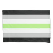 Housse D'oreillers Étui d'oreiller standard Drapeau Agender (devant-gauche)