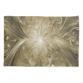 Housse D'oreillers Étui Monogramme Abstrait Or (Dos)