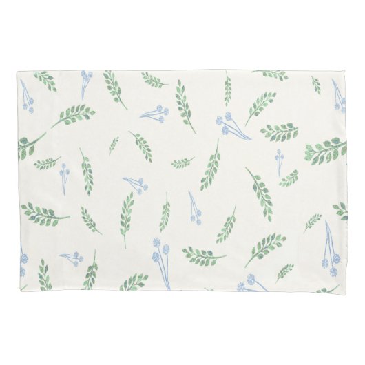 Housse D'oreillers Eucalyptus & Dandelions Motif botanique (devant)