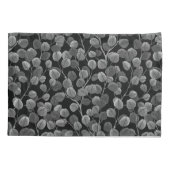 Housse D'oreillers Eucalyptus en gris (Dos-gauche)