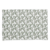 Housse D'oreillers Eucalyptus Verdure Botanique Vert Blanc Tendance  (devant-Droit)