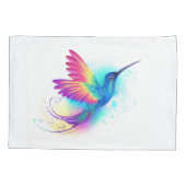 Housse D'oreillers Exotic Rainbow Hummingbird (Dos)