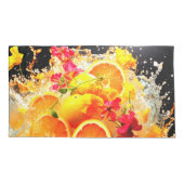 Housse D'oreillers Explosion orange (Dos)