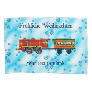 Housse D'oreillers Express de Noël - Fröhliche Weihnachten