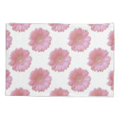 Housse D'oreillers Faisée de gerbera rose pâle (Dos)
