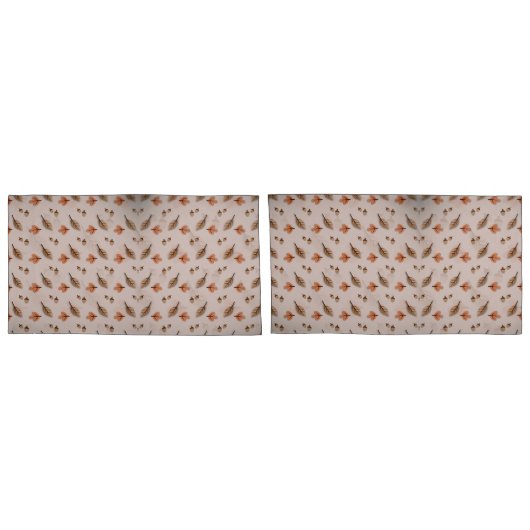 Housse D'oreillers Fall Pattern Pillowcases – Matching Bedroom Beddin (Dos-Set)