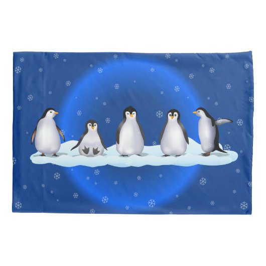 Housse D'oreillers Famille Penguin (Dos)